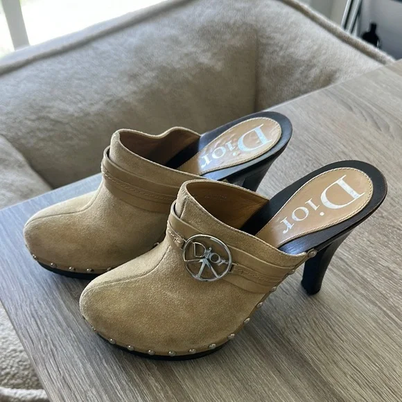Dior | Shoes | Dior Tan Mules Comfortable Slipon Design  display picture 1